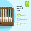 image:imageCarters by Davinci Colby 4in1 Convertible Crib wTrundle Storage  GREENGUARD Certified Convertible Baby Crib to Toddler Bed Daybed FullSize Bed  4 Adjustable Mattress Heights Walnut