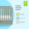image:imageCarters by Davinci Colby 4in1 Convertible Crib with Trundle Drawer in Light Sage Greenguard Gold Certified Undercrib Storage