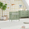 image:imageCarters by Davinci Colby Grow 6in1 Convertible Baby Crib Light Sage  Converts from Portable Bassinet to FullSize Crib FullSize Crib w Wheels Daybed Junior Bed FullSize Bed  GREENGUARD