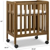 image:imageCarters by Davinci Colby Grow 6in1 Convertible Baby Crib Walnut  Converts from Portable Bassinet to FullSize Crib FullSize Crib w Wheels Daybed Junior Bed FullSize Bed  GREENGUARD