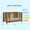 image:imageCarters by Davinci Colby Grow 6in1 Convertible Baby Crib Walnut  Converts from Portable Bassinet to FullSize Crib FullSize Crib w Wheels Daybed Junior Bed FullSize Bed  GREENGUARD