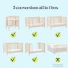 image:imageCarters by Davinci Colby Grow 6in1 Convertible Crib  Color Name  GREENGUARD Gold Certified Converts from a Portable Bassinet to a FullSize Crib w wheels Daybed Junior Bed FullSize Bed