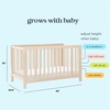 image:imageCarters by Davinci Colby Grow 6in1 Convertible Crib  Color Name  GREENGUARD Gold Certified Converts from a Portable Bassinet to a FullSize Crib w wheels Daybed Junior Bed FullSize Bed