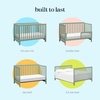 image:imageCarters by Davinci Colby LowProfile 4in1 Baby Crib Walnut  GREENGUARD Certified Crib Convertible to Toddler Bed Daybed amp FullSize Bed 4 Adjustable Mattress Heights Easy to AssembleLight Sage