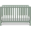 image:imageCarters by Davinci Colby LowProfile 4in1 Baby Crib Walnut  GREENGUARD Certified Crib Convertible to Toddler Bed Daybed amp FullSize Bed 4 Adjustable Mattress Heights Easy to AssembleLight Sage