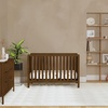 image:imageCarters by Davinci Colby LowProfile 4in1 Baby Crib Walnut  GREENGUARD Certified Crib Convertible to Toddler Bed Daybed amp FullSize Bed 4 Adjustable Mattress Heights Easy to AssembleWalnut