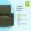 image:imageCarters by Davinci Ethan Swivel Recliner  Performance Cream Linen  GREENGUARD Gold CertiPURUS Certified Glider w 360 Swivel  Spacious Seating for Extra Comfort  Water amp Stain ResistantForest Green Linen