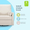 image:imageCarters by Davinci Ethan Swivel Recliner  Performance Cream Linen  GREENGUARD Gold CertiPURUS Certified Glider w 360 Swivel  Spacious Seating for Extra Comfort  Water amp Stain ResistantPerformance Cream