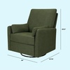 image:imageCarters by Davinci Ethan Swivel Recliner  Performance Cream Linen  GREENGUARD Gold CertiPURUS Certified Glider w 360 Swivel  Spacious Seating for Extra Comfort  Water amp Stain ResistantForest Green Linen