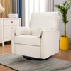 image:imageCarters by Davinci Ethan Swivel Recliner  Performance Cream Linen  GREENGUARD Gold CertiPURUS Certified Glider w 360 Swivel  Spacious Seating for Extra Comfort  Water amp Stain ResistantPerformance Cream