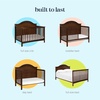 image:imageCarters by Davinci Nolan 4in1 Convertible Crib in Light Sage Greenguard Gold CertifiedEspresso