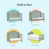 image:imageCarters by Davinci Nolan 4in1 Convertible Crib in Light Sage Greenguard Gold CertifiedLight Sage