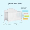image:imageCarters by Davinci Nolan 4in1 Convertible Crib in Light Sage Greenguard Gold CertifiedWhite