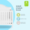 image:imageCarters by Davinci Nolan 4in1 Convertible Crib in Light Sage Greenguard Gold CertifiedWhite