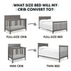 image:imageDaVinci Hidden Hardware TwinFullSize Bed Conversion Kit M5789 in ChestnutIn Chestnut Finish