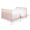 image:imageDaVinci Hidden Hardware TwinFullSize Bed Conversion Kit M5789 in ChestnutIn Petal Pink