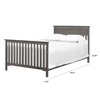 image:imageDaVinci Hidden Hardware TwinFullSize Bed Conversion Kit M5789 in ChestnutIn SlateManor Grey Finish