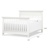 image:imageDaVinci Hidden Hardware TwinFullSize Bed Conversion Kit M5789 in ChestnutIn Warm White