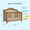 image:imageDaVinci Jayden 4in1 Convertible Crib in Chestnut Greenguard Gold CertifiedChestnut