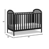 image:imageDavinci Beau 3in1 Convertible Baby Crib Forest Green  GREENGUARD Certified Converts to Toddler Bed amp Daybed 4 Adjustable Mattress Heights Toddler Conversion Kit Sold SeparatelyEbony