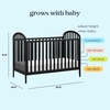 image:imageDavinci Beau 3in1 Convertible Baby Crib Forest Green  GREENGUARD Certified Converts to Toddler Bed amp Daybed 4 Adjustable Mattress Heights Toddler Conversion Kit Sold SeparatelyEbony