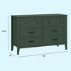 image:imageDavinci Beau 6Drawer Baby Dresser GREENGUARD Gold Certified Honey  6 Spacious SmoothGliding Drawers w Ample Storage  Durable amp Modern EasytoAssemble Nursery Dresser for Kids Boys amp GirlsForest Green