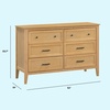 image:imageDavinci Beau 6Drawer Baby Dresser GREENGUARD Gold Certified Honey  6 Spacious SmoothGliding Drawers w Ample Storage  Durable amp Modern EasytoAssemble Nursery Dresser for Kids Boys amp GirlsHoney