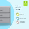 image:imageDavinci Charlie 3 Drawer Dresser  GREENGUARD Gold Certified Small Dresser with Drawers Chest for Nursery  Bedside Nightstand  Wooden Cabinet for Bedroom Living Room Closet  Easy Assembly GreyGrey