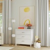 image:imageDavinci Charlie 3 Drawer Dresser  GREENGUARD Gold Certified Small Dresser with Drawers Chest for Nursery  Bedside Nightstand  Wooden Cabinet for Bedroom Living Room Closet  Easy Assembly GreyWhite