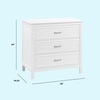 image:imageDavinci Charlie 3 Drawer Dresser  GREENGUARD Gold Certified Small Dresser with Drawers Chest for Nursery  Bedside Nightstand  Wooden Cabinet for Bedroom Living Room Closet  Easy Assembly GreyWhite