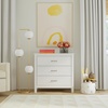 image:imageDavinci Charlie 3 Drawer Dresser  GREENGUARD Gold Certified Small Dresser with Drawers Chest for Nursery  Bedside Nightstand  Wooden Cabinet for Bedroom Living Room Closet  Easy Assembly GreyWhite