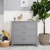 image:imageDavinci Charlie 3 Drawer Dresser  GREENGUARD Gold Certified Small Dresser with Drawers Chest for Nursery  Bedside Nightstand  Wooden Cabinet for Bedroom Living Room Closet  Easy Assembly GreyGrey