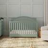 image:imageDavinci Charlie 4in1 Convertible Baby Crib  GREENGUARD Gold Certified Convertible Crib to Toddler Bed Daybed FullSize Wooden Bed and Durable  4 Adjustable Mattress Heights  GreyLight Sage