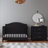 image:imageDavinci Charlie 4in1 Convertible Baby Crib  GREENGUARD Gold Certified Convertible Crib to Toddler Bed Daybed FullSize Wooden Bed and Durable  4 Adjustable Mattress Heights  GreyEbony
