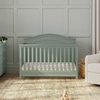 image:imageDavinci Charlie 4in1 Convertible Baby Crib  GREENGUARD Gold Certified Convertible Crib to Toddler Bed Daybed FullSize Wooden Bed and Durable  4 Adjustable Mattress Heights  GreyLight Sage