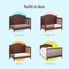 image:imageDavinci Charlie 4in1 Convertible Baby Crib  GREENGUARD Gold Certified Convertible Crib to Toddler Bed Daybed FullSize Wooden Bed and Durable  4 Adjustable Mattress Heights  GreyCrimson