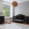 image:imageDavinci Charlie 4in1 Convertible Baby Crib  GREENGUARD Gold Certified Convertible Crib to Toddler Bed Daybed FullSize Wooden Bed and Durable  4 Adjustable Mattress Heights  GreyEbony