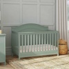 image:imageDavinci Charlie 4in1 Convertible Baby Crib  GREENGUARD Gold Certified Convertible Crib to Toddler Bed Daybed FullSize Wooden Bed and Durable  4 Adjustable Mattress Heights  GreyLight Sage
