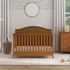 image:imageDavinci Charlie 4in1 Convertible Crib GREENGUARD Certified Honey  Converts to Toddler Bed Daybed FullSize Bed 4 Adjustable Mattress Heights Conversion Kits Sold Separately Easy AssemblyChestnut