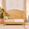 image:imageDavinci Charlie 4in1 Convertible Crib GREENGUARD Certified Honey  Converts to Toddler Bed Daybed FullSize Bed 4 Adjustable Mattress Heights Conversion Kits Sold Separately Easy AssemblyHoney