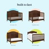 image:imageDavinci Charlie 4in1 Convertible Crib GREENGUARD Certified Honey  Converts to Toddler Bed Daybed FullSize Bed 4 Adjustable Mattress Heights Conversion Kits Sold Separately Easy AssemblyEspresso