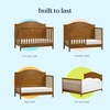 image:imageDavinci Charlie 4in1 Convertible Crib GREENGUARD Certified Honey  Converts to Toddler Bed Daybed FullSize Bed 4 Adjustable Mattress Heights Conversion Kits Sold Separately Easy AssemblyChestnut