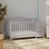 image:imageDavinci Charlie 4in1 Convertible Mini Crib and Changer Combo in White Greenguard Gold CertifiedGrey