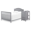 image:imageDavinci Charlie 4in1 Convertible Mini Crib and Changer Combo in White Greenguard Gold CertifiedGrey
