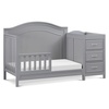 image:imageDavinci Charlie 4in1 Convertible Mini Crib and Changer Combo in White Greenguard Gold CertifiedGrey