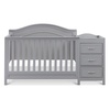 image:imageDavinci Charlie 4in1 Convertible Mini Crib and Changer Combo in White Greenguard Gold CertifiedGrey