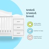 image:imageDavinci Charlie 4in1 Convertible Mini Crib and Changer Combo in White Greenguard Gold CertifiedWhite