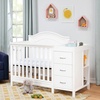 image:imageDavinci Charlie 4in1 Convertible Mini Crib and Changer Combo in White Greenguard Gold CertifiedWhite