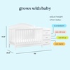 image:imageDavinci Charlie 4in1 Convertible Mini Crib and Changer Combo in White Greenguard Gold CertifiedWhite