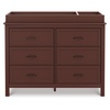 image:imageDavinci Charlie 6Drawer Double Dresser in WhiteCrimson